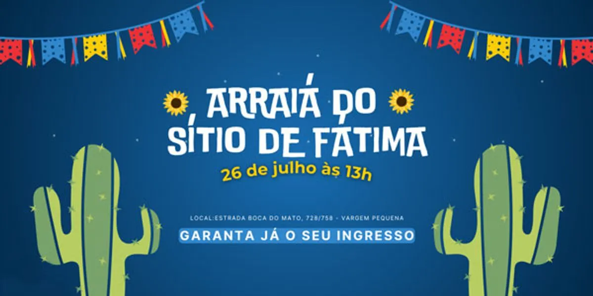 Vem aí a Festa Julina do Sítio de Fátima – dia 26/07