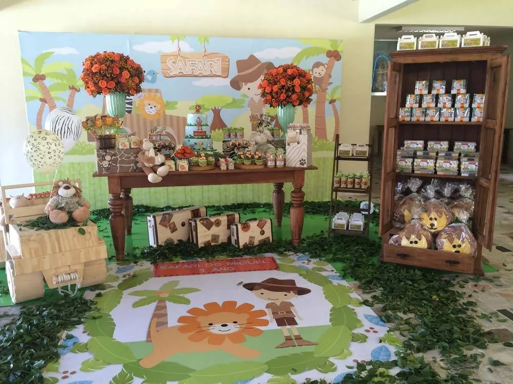 Decoração de Festa Infantil Temática Safari no Sítio de Fátima